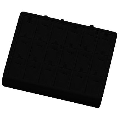 Stackable Leatherette Tray with 18 Pendant Inserts