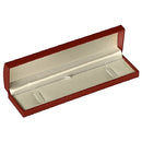 Paper Covered Bracelet Box with Gold Accent and White Interior