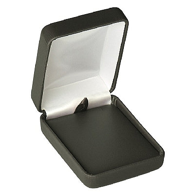 Leatherette Pendant Box with Matching Leather Feel Inserts