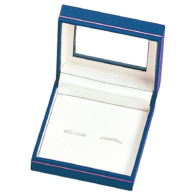 Paper Covered Cufflink Box with Window and Matching Interior