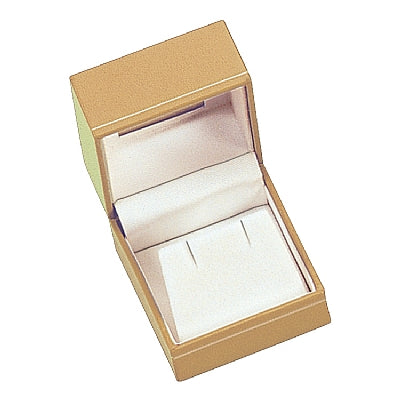 Paper Covered Single Earring Box with Window and Matching Interior