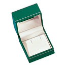 Paper Covered Single Earring Box with Window and Matching Interior
