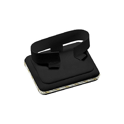 Leatherette Bangle Display with Rope Trimming