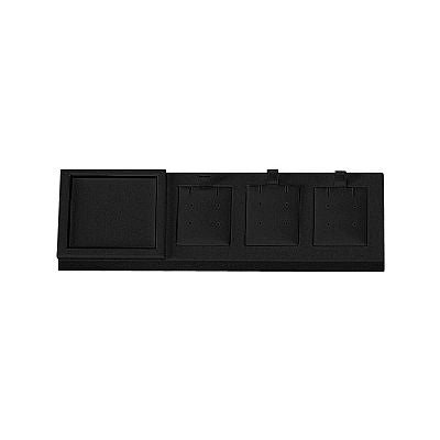 Leatherette Display Tray Insert - Three Earrings or Pendants