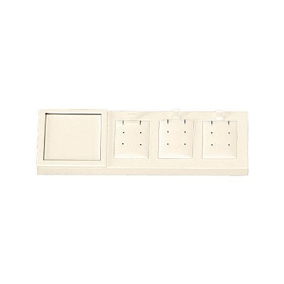 Leatherette Display Tray Insert - Three Earrings or Pendants