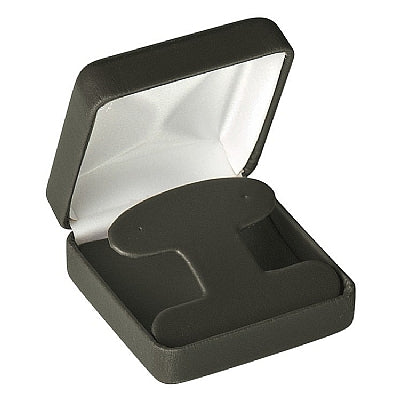 Leatherette French Clip Earring Box with Matching Leather Feel Inserts