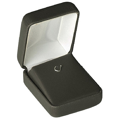 Leatherette Charm Box with Hook with Matching Leather Feel Inserts