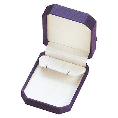 Velvet and Satin Clip Earring Box with Bow