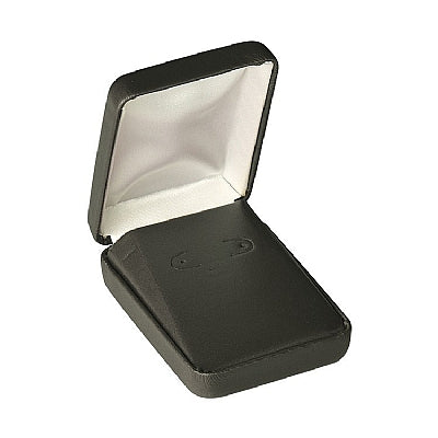 Leatherette Hoop Earring Box with Matching Leather Feel Inserts