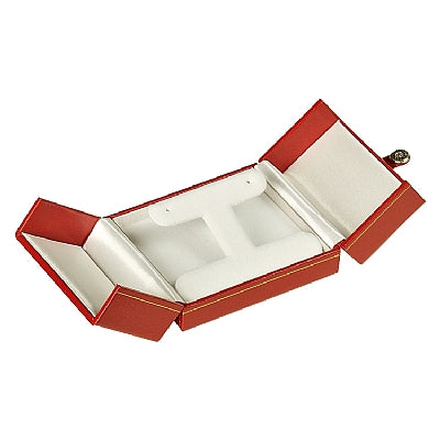 Paper Covered French Clip Earring Box with Matching Insert
