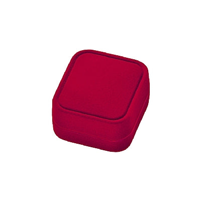 Suede Single Earring Box with White Interior