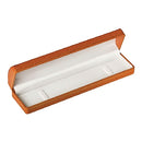Leatherette Bracelet Box with Gold Accent and White Interior