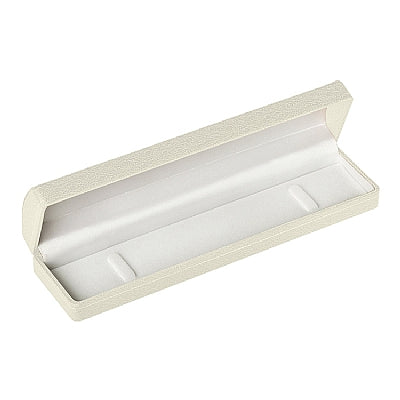 Leatherette Bracelet Box with Gold Accent and White Interior