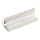 Leatherette Bracelet Box with Gold Accent and White Interior