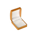 Leatherette Clip Earring Box with Gold Accent and White Interior