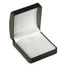 Leatherette Large Pendant Box with Gold Accent and White Interior