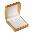 Leatherette Large Pendant Box with Gold Accent and White Interior