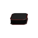 Leatherette and Rosewood Jewelry Pedestal Display