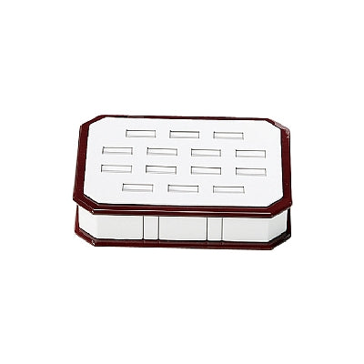 Leatherette & Wooden Ring Tray