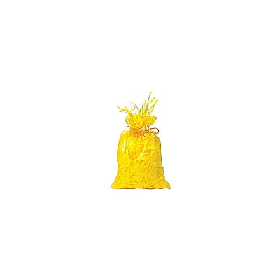 Yellow Organza Drawstring Pouch