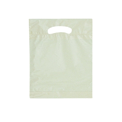 Ivory Double Die Cut Plastic Bag