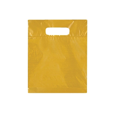 Metallic Gold Double Die Cut Plastic Bag