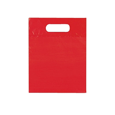 Red Double Die Cut Plastic Bag