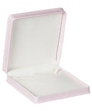 Embossed Leatherette Large Set Box with Cream Leatherette Interior