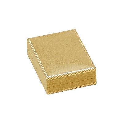 Leatherette Pendant Box with Matching Insert and White Window