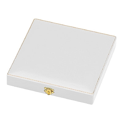 Antique Look Leatherette Pearl Box with Satin Inner Lid
