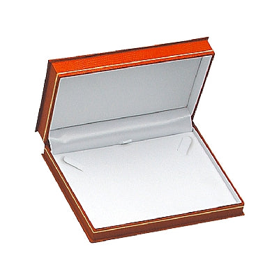 Lizard Skin Textured Leatherette Pearl Box with White Interior