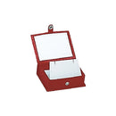 Lizard Skin Textured Leatherette Regular Pendant Box with White Interior