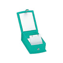 Lizard Skin Textured Leatherette Single Earring Box with White Interior