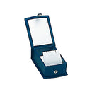 Lizard Skin Textured Leatherette Single Earring Box with White Interior