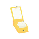 Lizard Skin Textured Leatherette Single Earring Box with White Interior