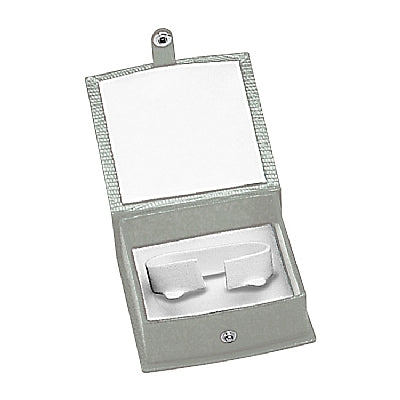 Lizard Skin Textured Leatherette Bangle Box with White Interior