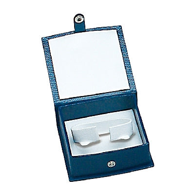 Lizard Skin Textured Leatherette Bangle Box with White Interior