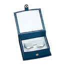 Lizard Skin Textured Leatherette Bangle Box with White Interior