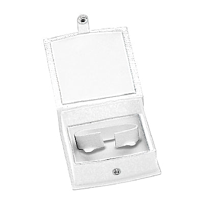 Lizard Skin Textured Leatherette Bangle Box with White Interior