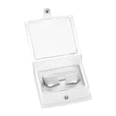 Lizard Skin Textured Leatherette Bangle Box with White Interior