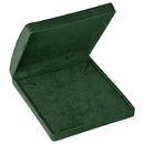 Suede Pearl Box with Domed Lids and Matching Interior