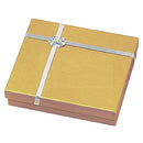 Paper Covered Pearl Box with Silver Bow and Foam Insert