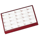 Genuine Wooden Tray with 25 Earrings Inserts