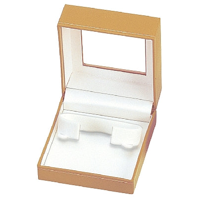 Paper Covered Bangle Box with Window and Matching Interior