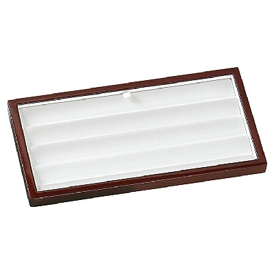 Leather & Wooden Bracelet Tray For 4