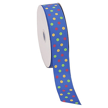 Grosgrain Multi-Colored Dot Ribbon