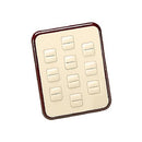 Leatherette and Wooden Jewelry 10 Rings Display Stand