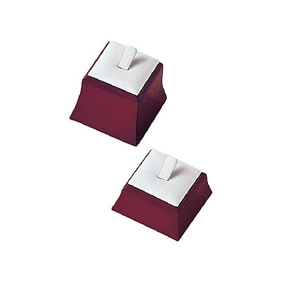 Leatherette & Wooden Set of 2 Ring Stands