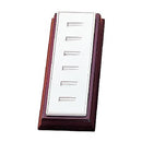 Leatherette & Wooden Ring Display