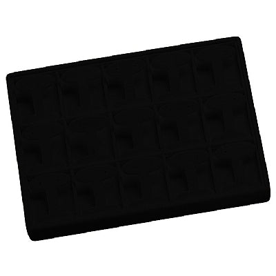 Stackable Leatherette Tray for 15 Earrings